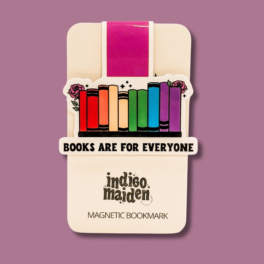 Books Are For Everyone Rainbow Lgbtq+ Pride Magnetic Bookmark