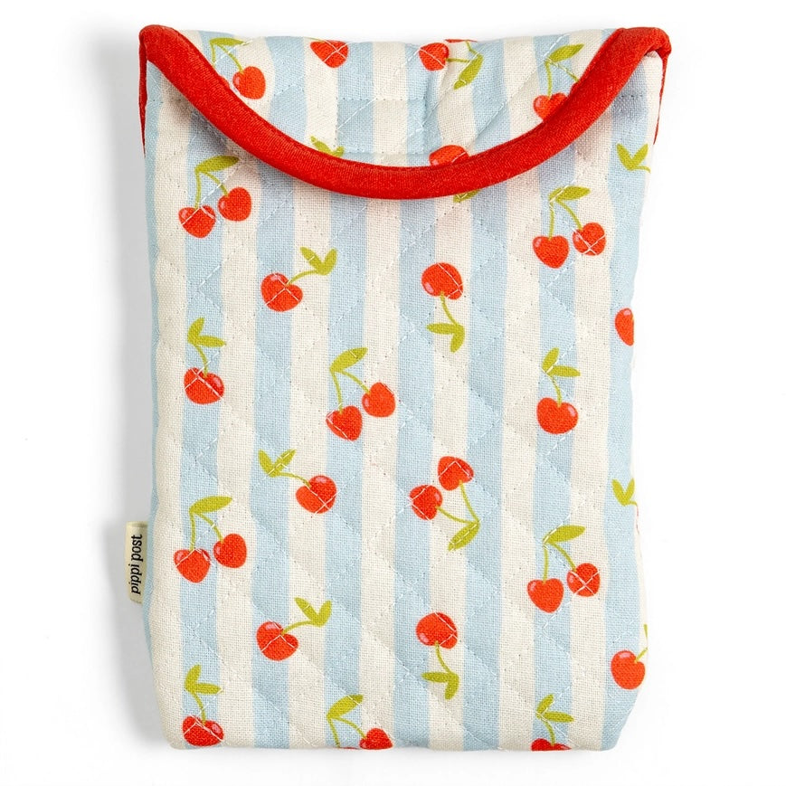 Cherry Striped Quilted E-Reader Case