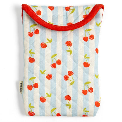 Cherry Striped Quilted E-Reader Case