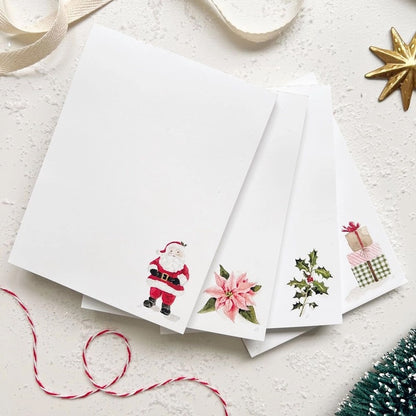 Christmas Notepad - Pointsettia