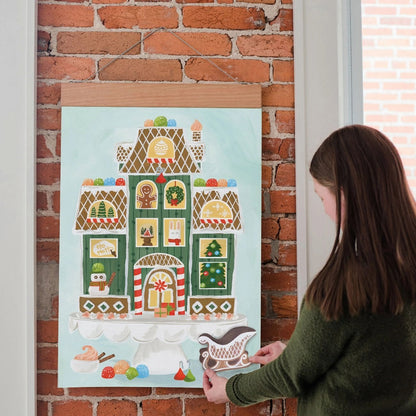 Christmas Countdown Calendar - Gingerbread House