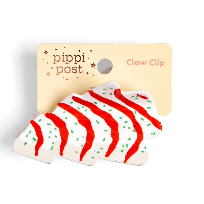 Christmas Tree Cake Claw Hair Clip