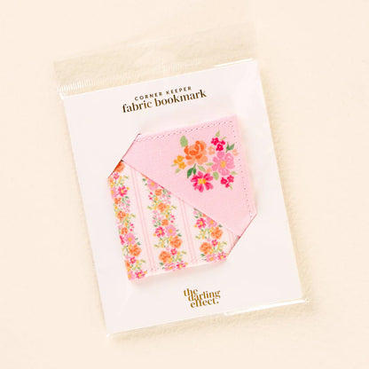 Corner Keeper Fabric Bookmark-Petal Parade Pink