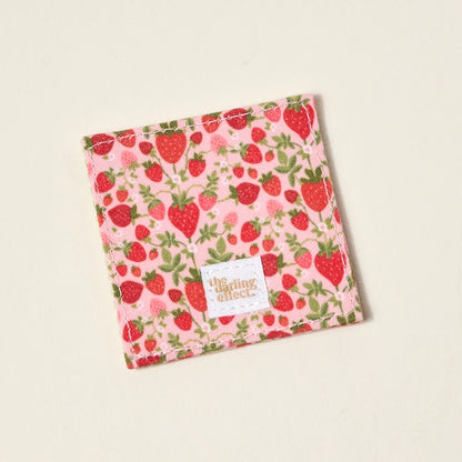 Corner Keeper Fabric Bookmark-Strawberry Fields