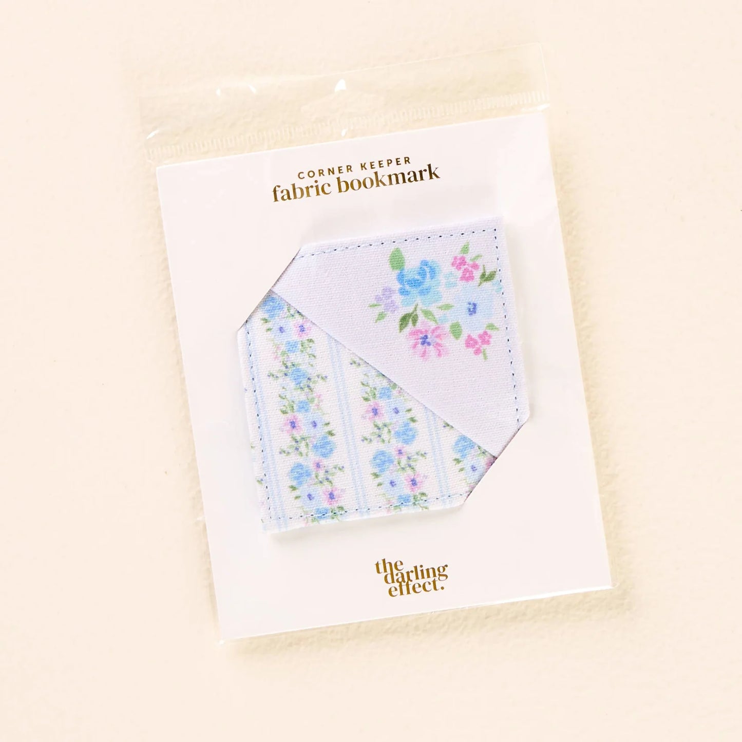 Corner Keeper Fabric Bookmark-Petal Parade Blue