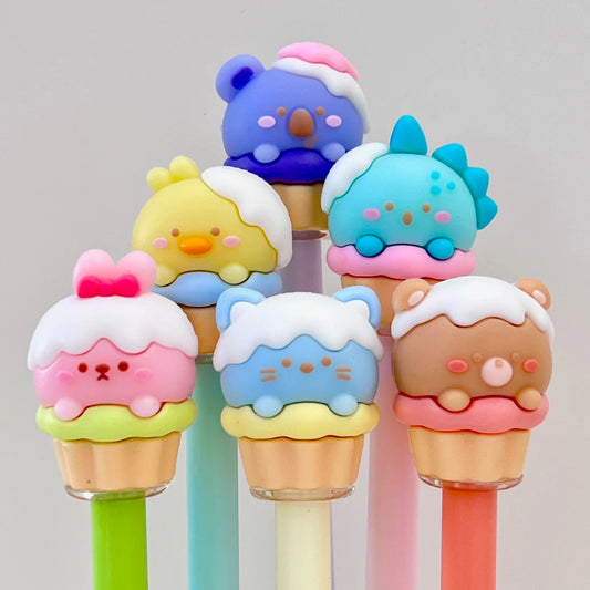 Cupcake Animal Gel Pen