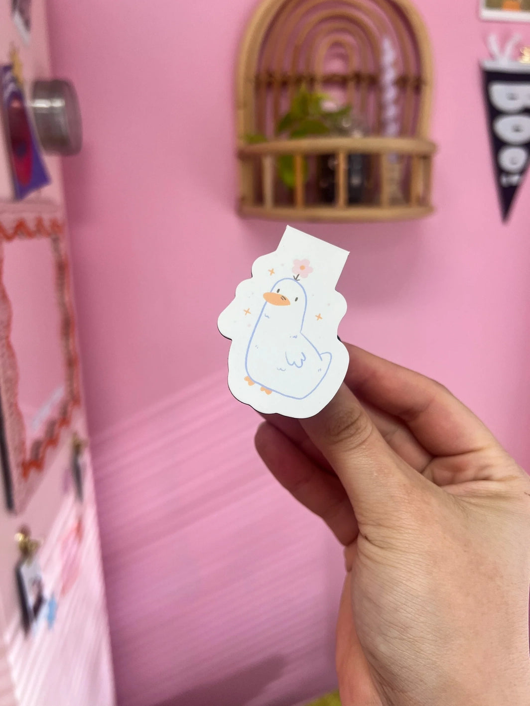 Cute Duck Magnetic Bookmark
