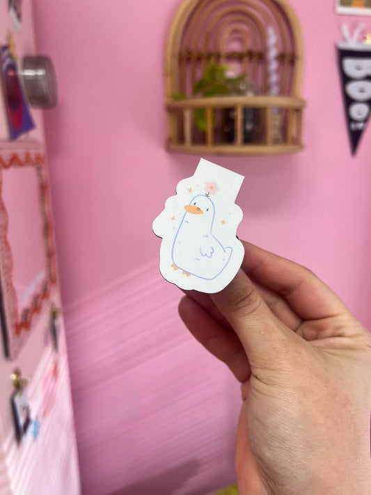 Cute Duck Magnetic Bookmark