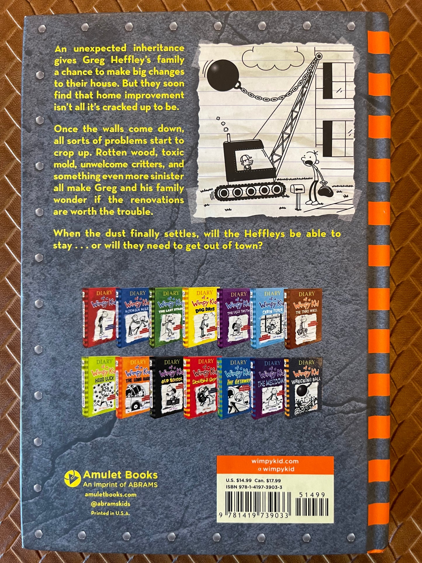 Diary of a Wimpy Kid #14: Wrecking Ball by Jeff Kinney (Hardcover)