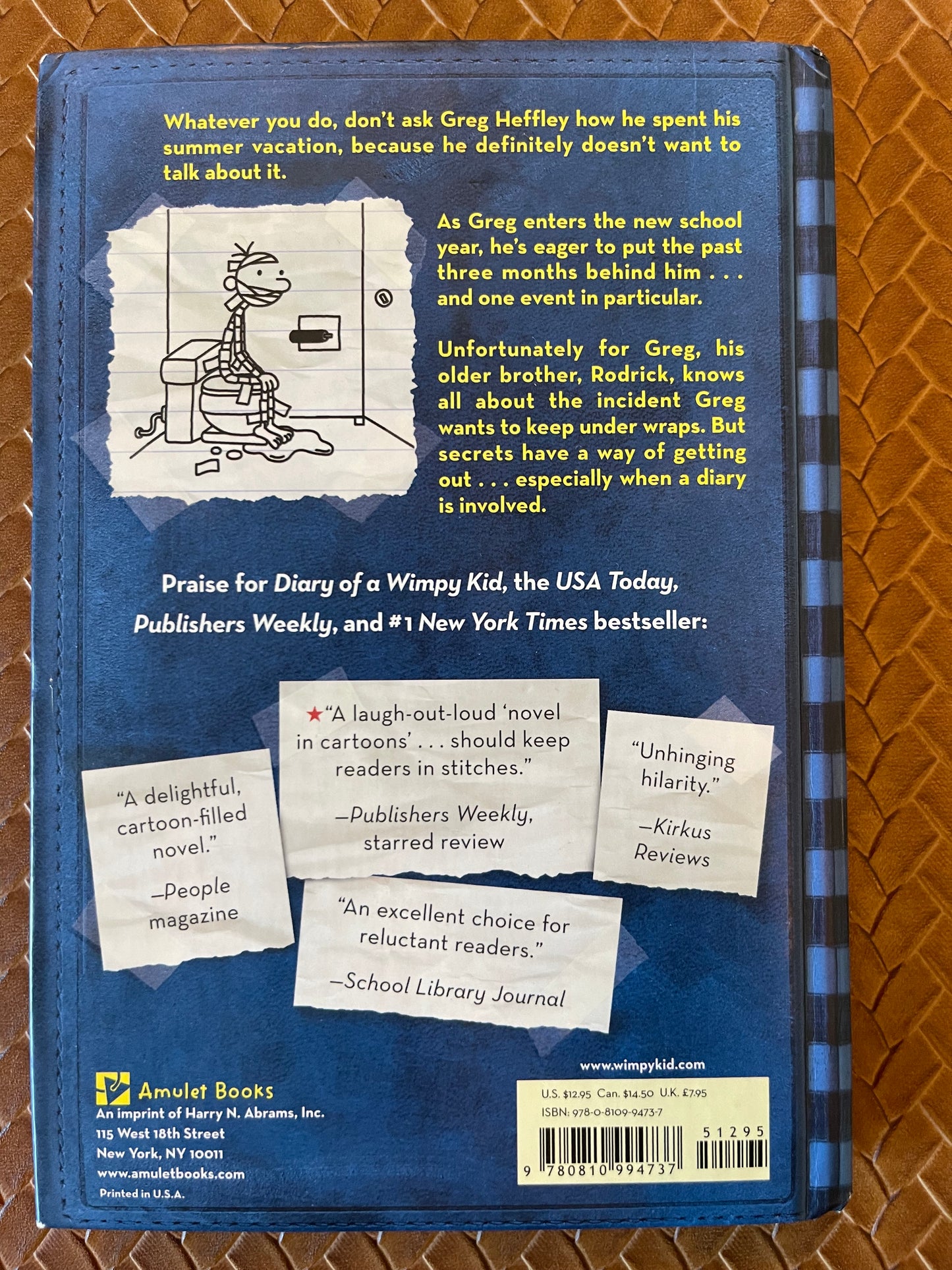 Diary of a Wimpy Kid #2: Rodrick Rules by Jeff Kinney (Hardcover)