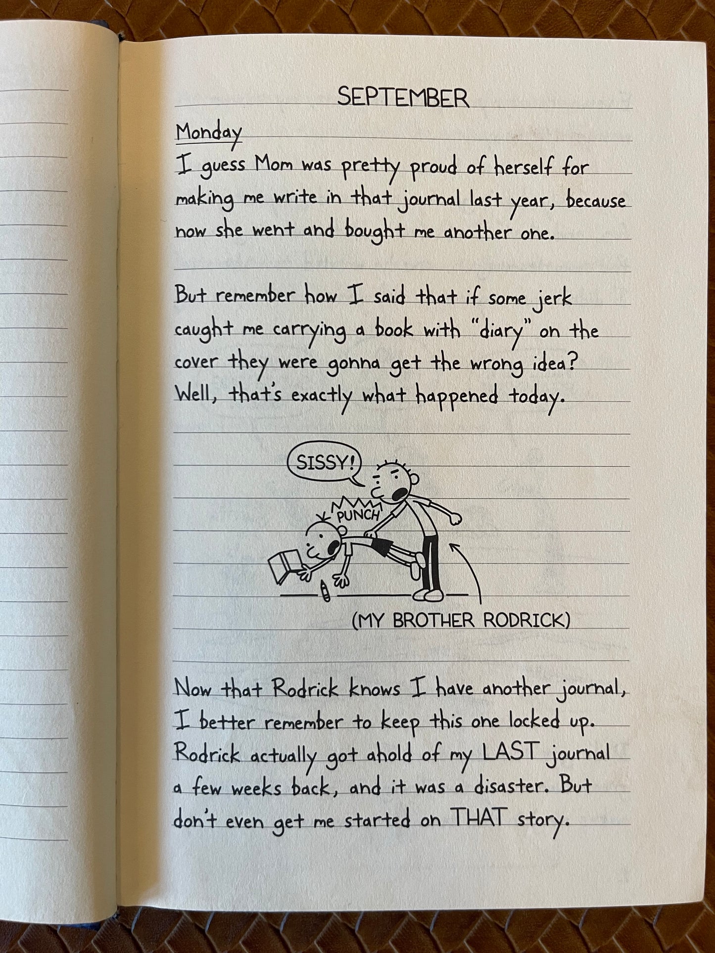 Diary of a Wimpy Kid #2: Rodrick Rules by Jeff Kinney (Hardcover)
