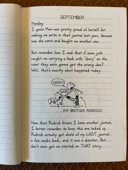 Diary of a Wimpy Kid #2: Rodrick Rules by Jeff Kinney (Hardcover)