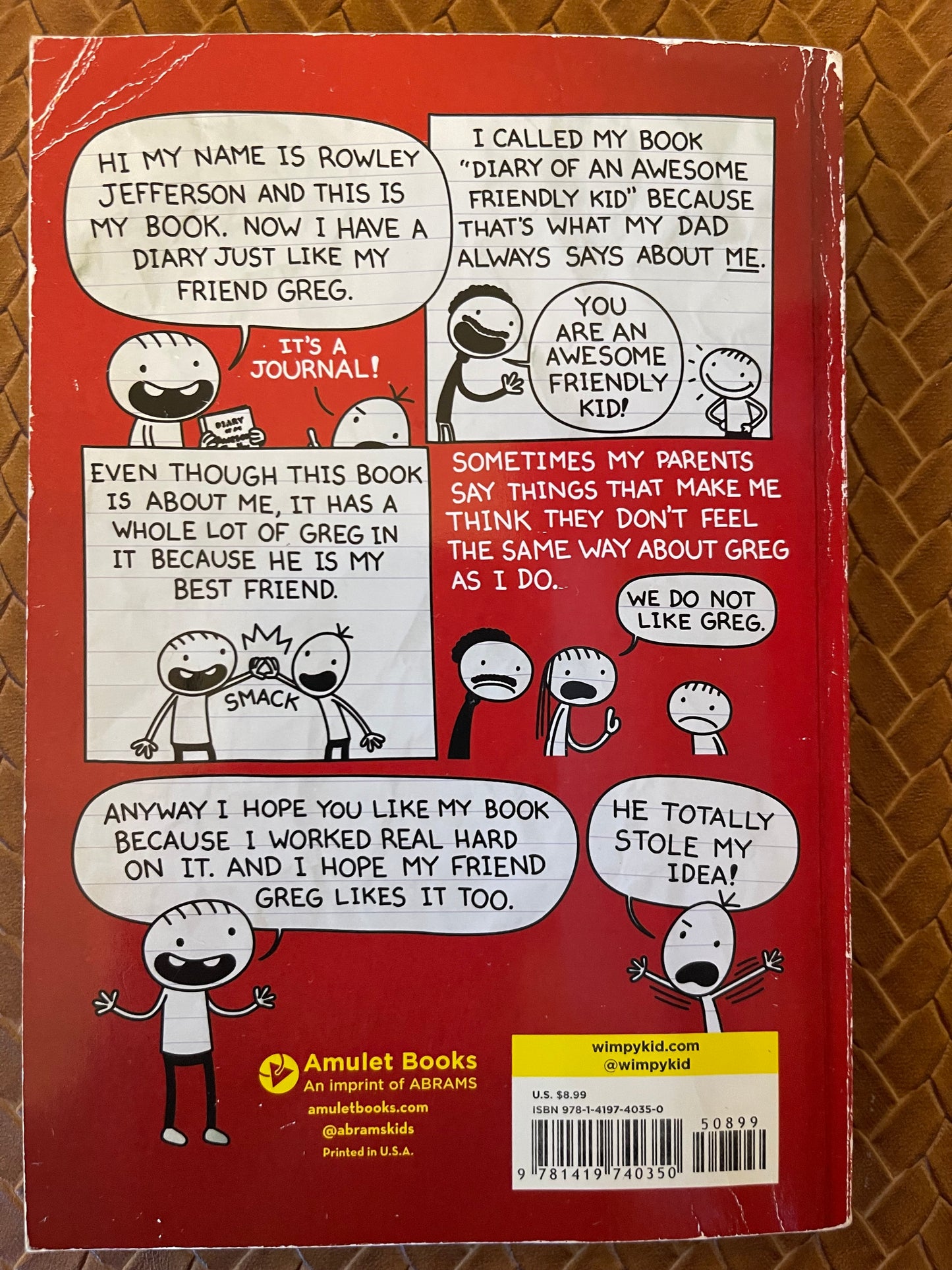 Diary of an Awesome Friendly Kid: Rowley Jefferson's Journal by Jeff Kinney (Paperback)