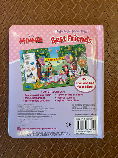 Disney Minnie Mouse: Best Friends - Little First Look and Find (Board Book)