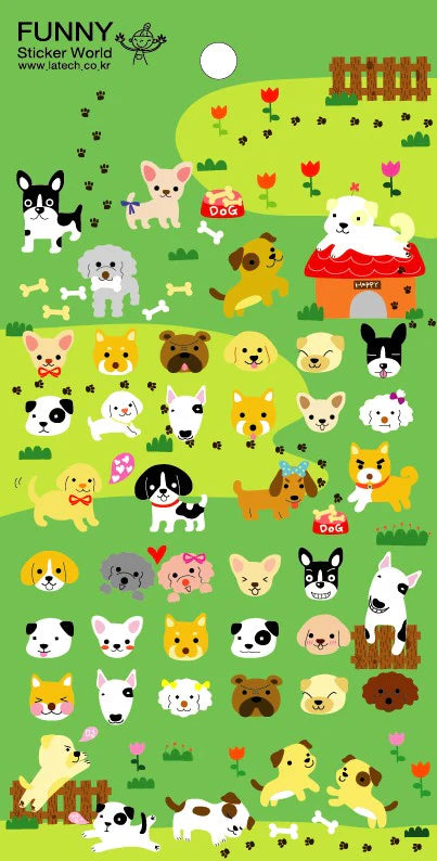 Dog Soft Puffy Stickers