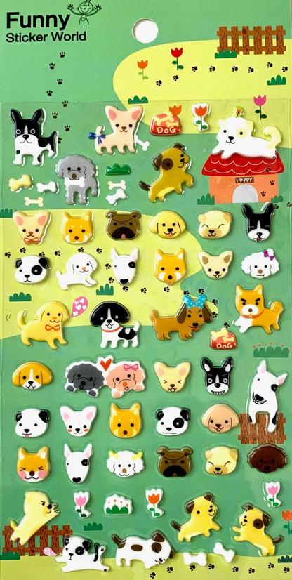 Dog Soft Puffy Stickers