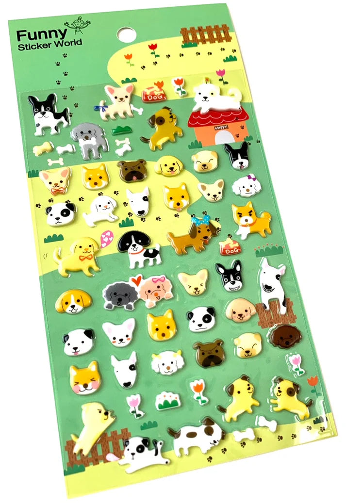 Dog Soft Puffy Stickers