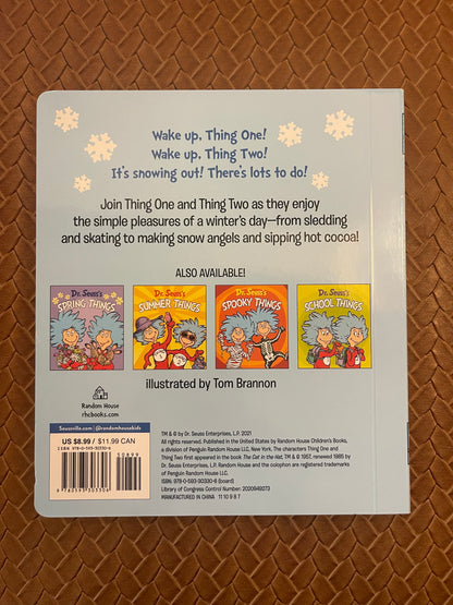 Dr. Seuss's Winter Things by Dr. Seuss (Board Book - New)