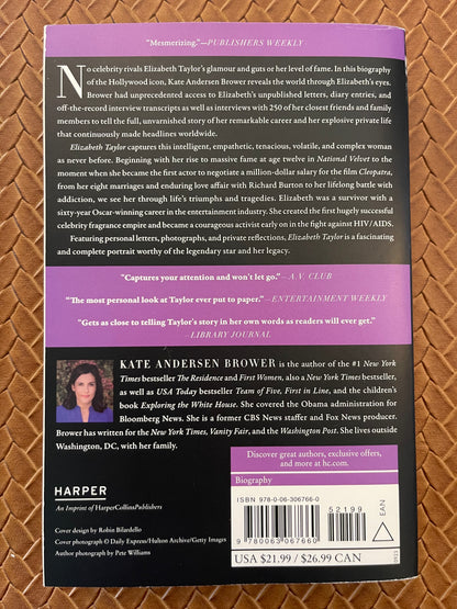 Elizabeth Taylor: The Grit & Glamour of an Icon by Kate Andersen Brower (Paperback)