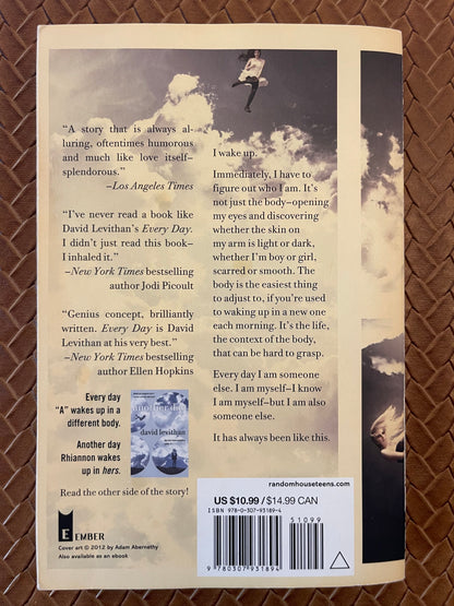 Every Day #1: Every Day by David Levithan (Paperback)