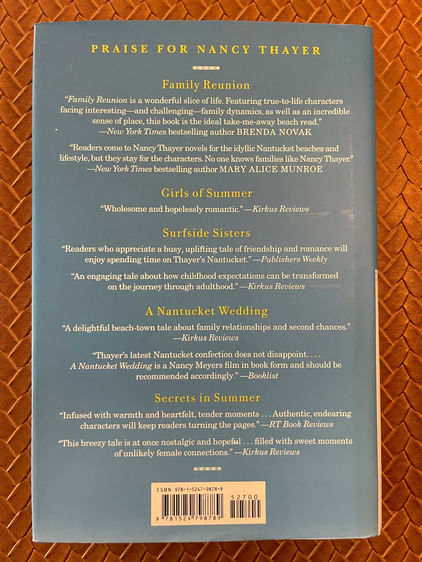 Family Reunion by Nancy Thayer (Hardcover)
