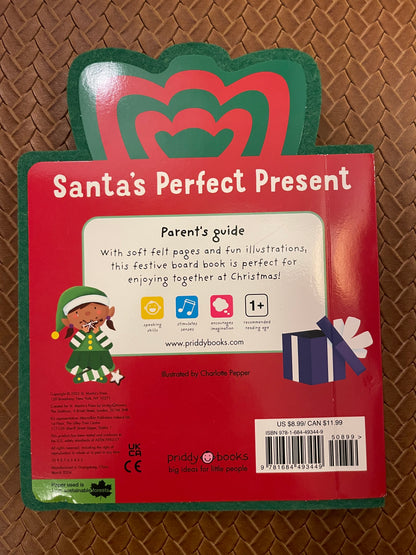 Festive Felt: Santa's Perfect Present by Roger Priddy (Board Book - New)
