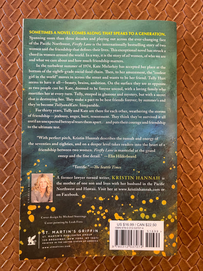 Firefly Lane #1: Firefly Lane by Kristin Hannah (Paperback)