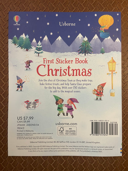 First Sticker Book Christmas by Alice Beecham, Katya Longhi (Paperback - New)
