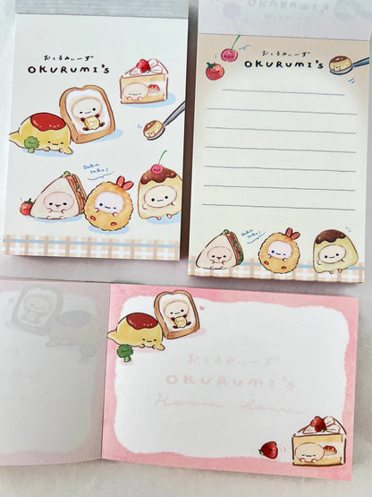 Food Buddy Restaurant Okurumi Mini Notepad