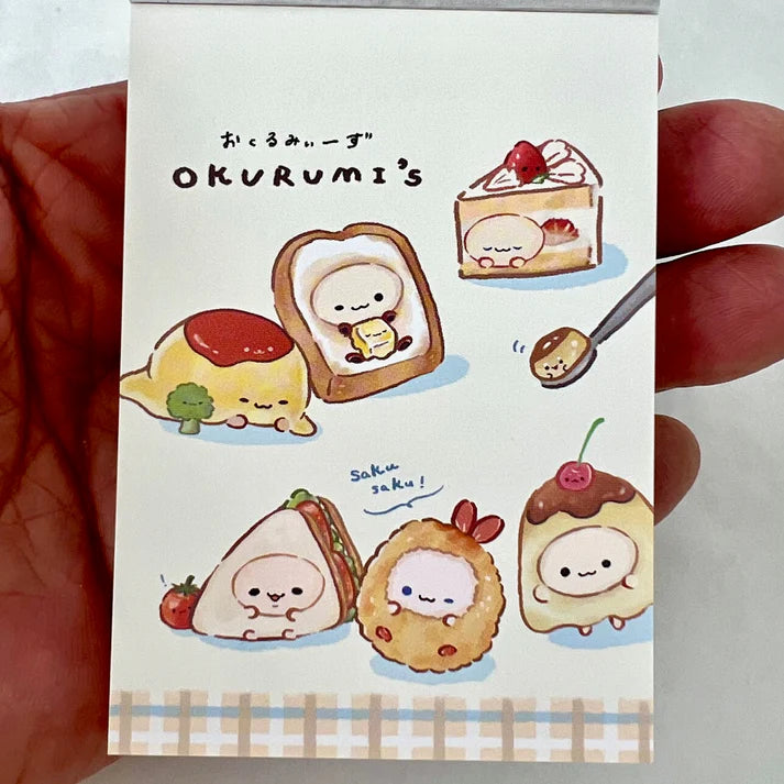 Food Buddy Restaurant Okurumi Mini Notepad
