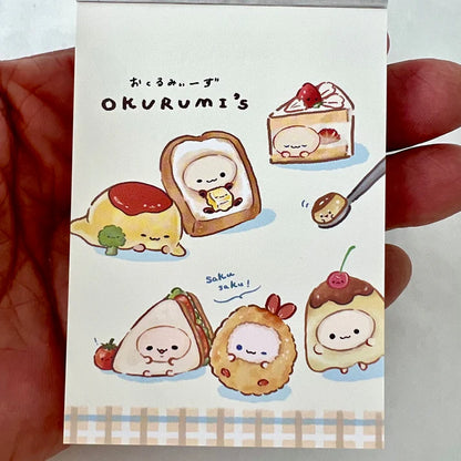 Food Buddy Restaurant Okurumi Mini Notepad
