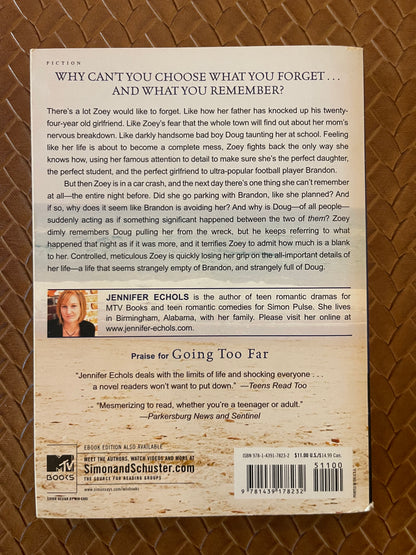 Forget You by Jennifer Echols (Paperback)
