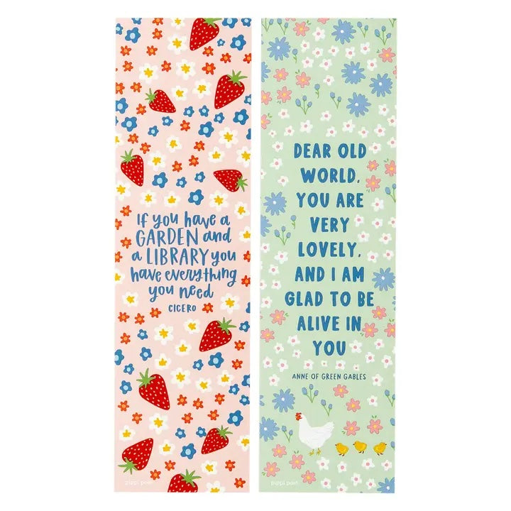 Garden & Library Bookmark Set