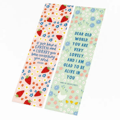 Garden & Library Bookmark Set