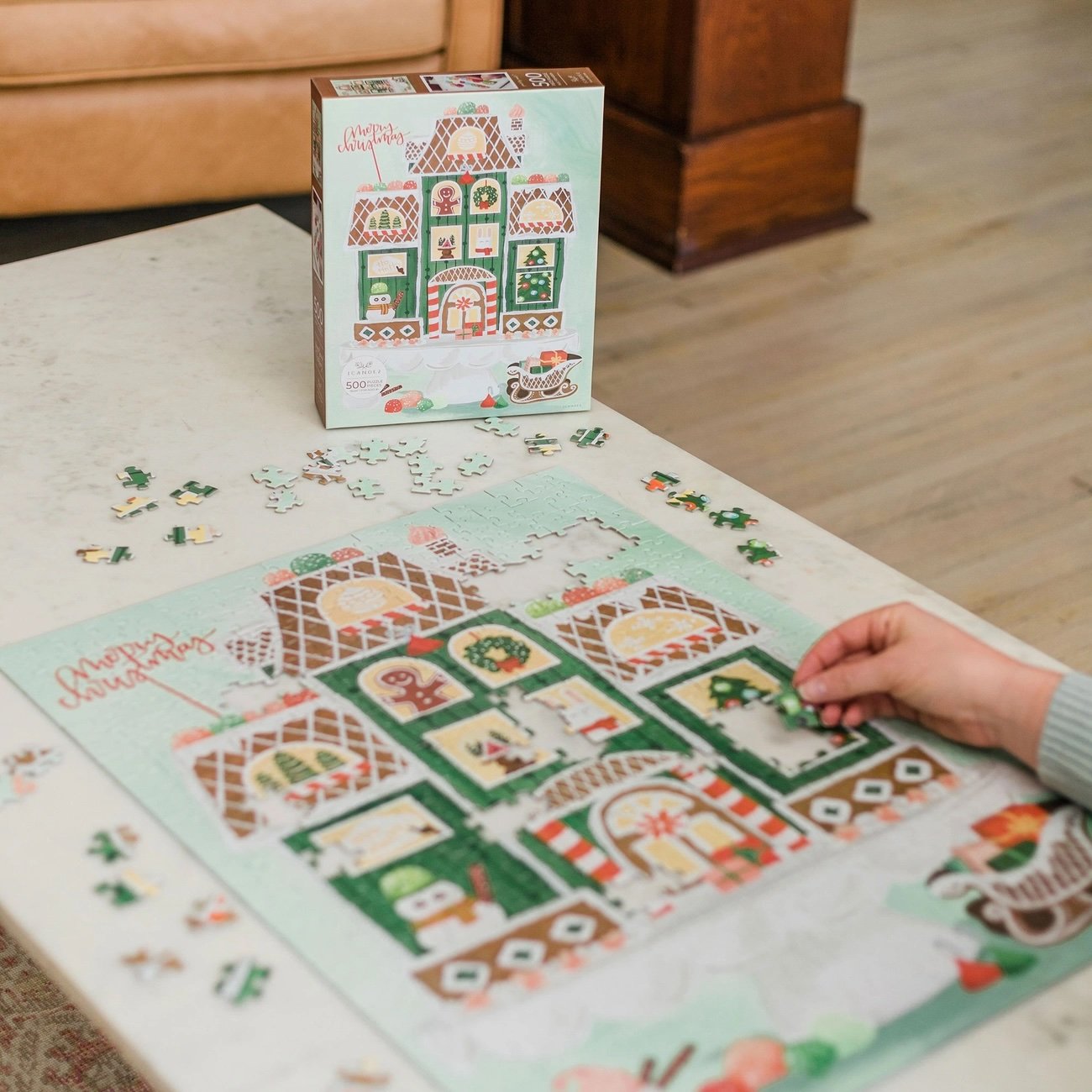 Gingerbread Christmas - 500 Piece Jigsaw Puzzle