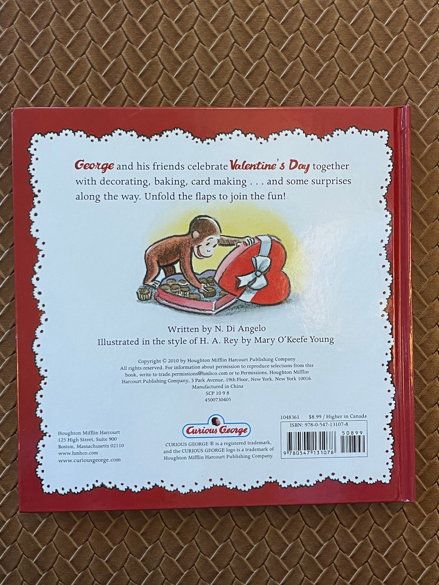Happy Valentine's Day, Curious George by H.A. Rey, N. Di Angelo, Mary O'Keefe Young