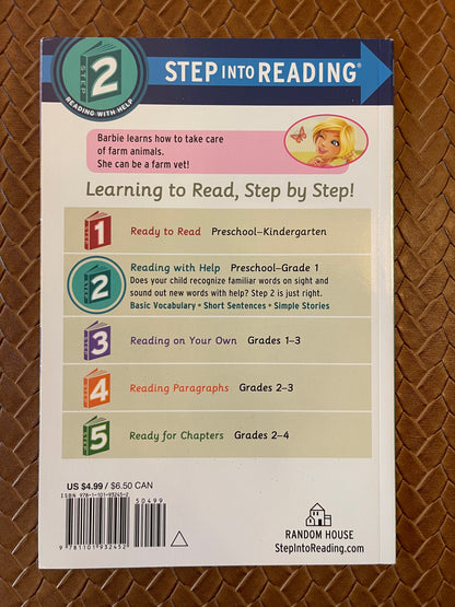 I Can Be a Farm Vet (Barbie) (Step into Reading) by Apple Jordan, Kellee Riley (Paperback)
