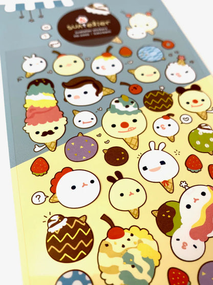 Ice Cream Paper Sticker