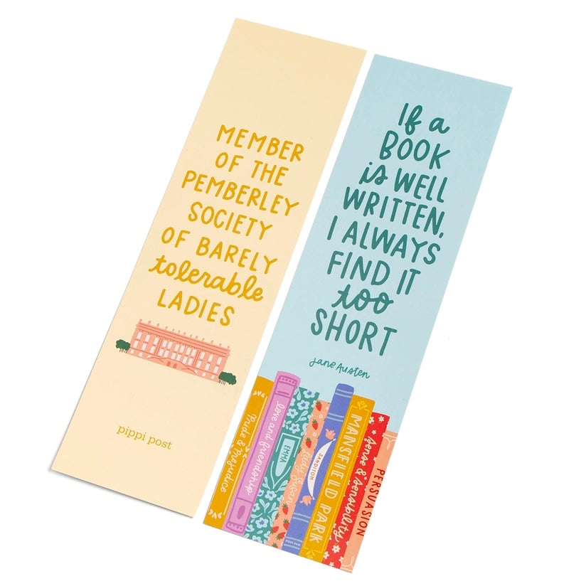 Jane Austen Books Bookmark Set