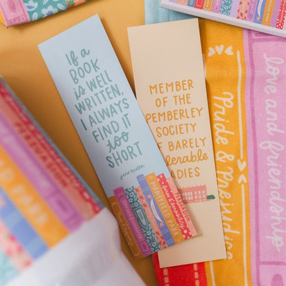 Jane Austen Books Bookmark Set