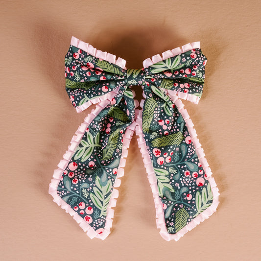 Jolly Sprig Fancy Frills Hair Bow