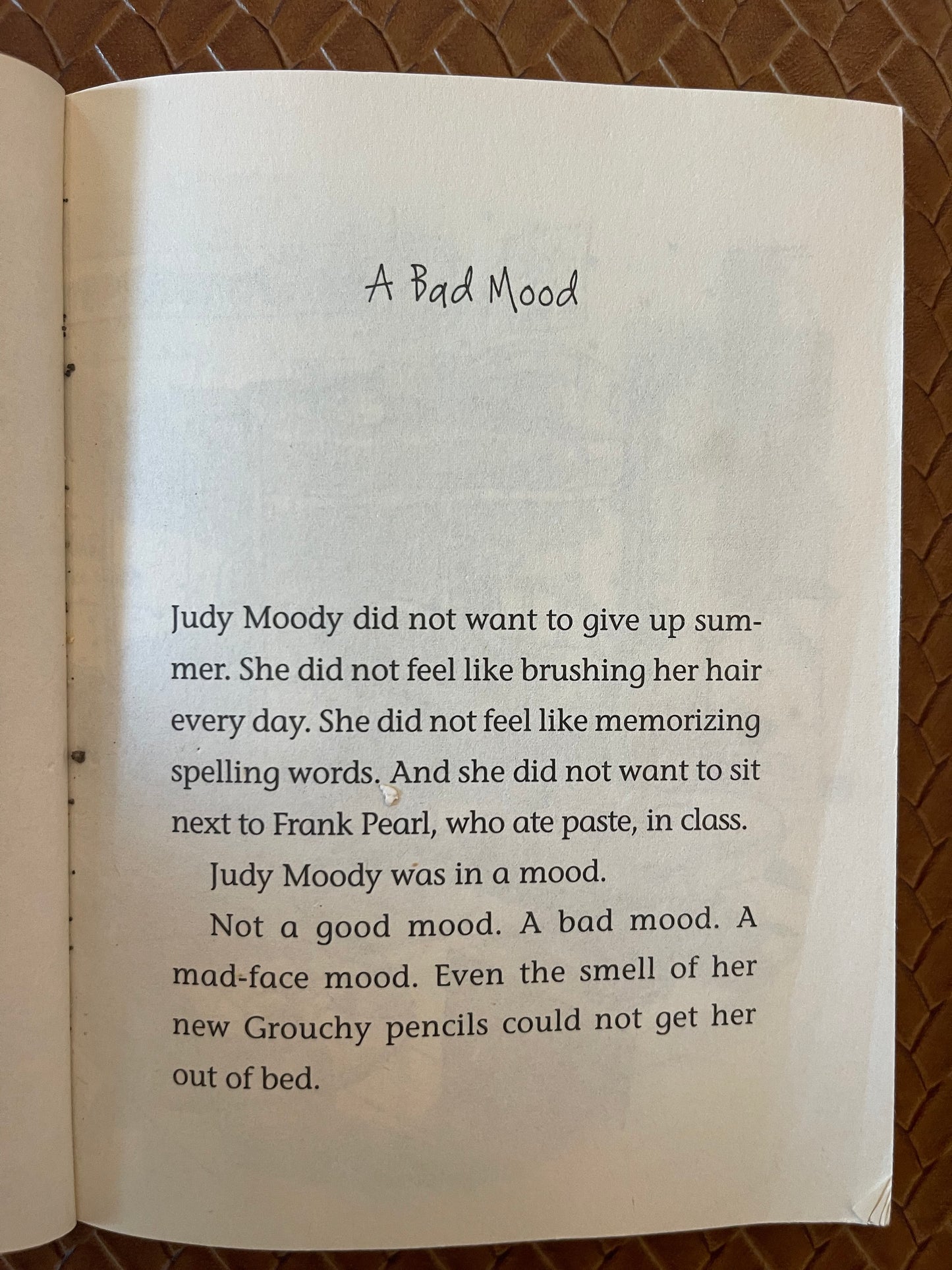 Judy Moody #1: Judy Moody Was in a Mood. Not a Good Mood. A Bad Mood. by Megan McDonald (Paperback)