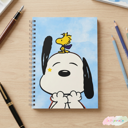 Kawaii Snoopy and Woodstock Notebook