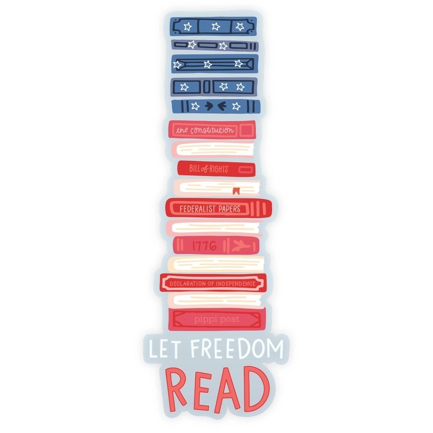 Let Freedom Read Transparent Bookmark