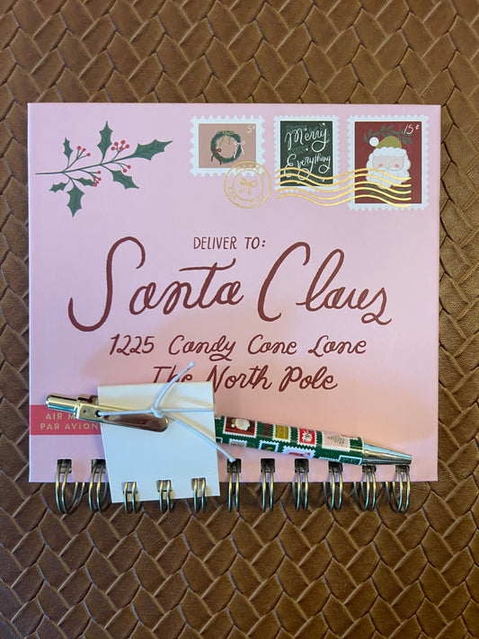 Letter to Santa Notebook and Pen Set