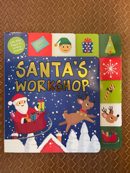 Lift-the-Flap: Santa's Workshop by Roger Priddy (Board Book - New)