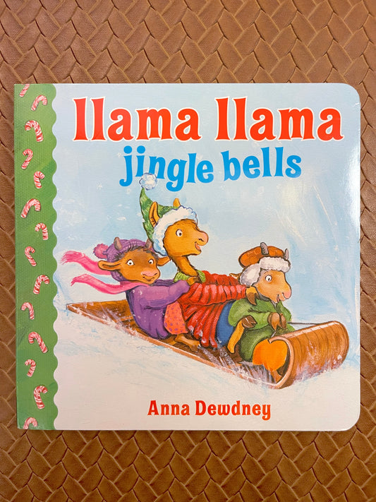 Llama Llama Jingle Bells by Anna Dewdney (Board Book - New)