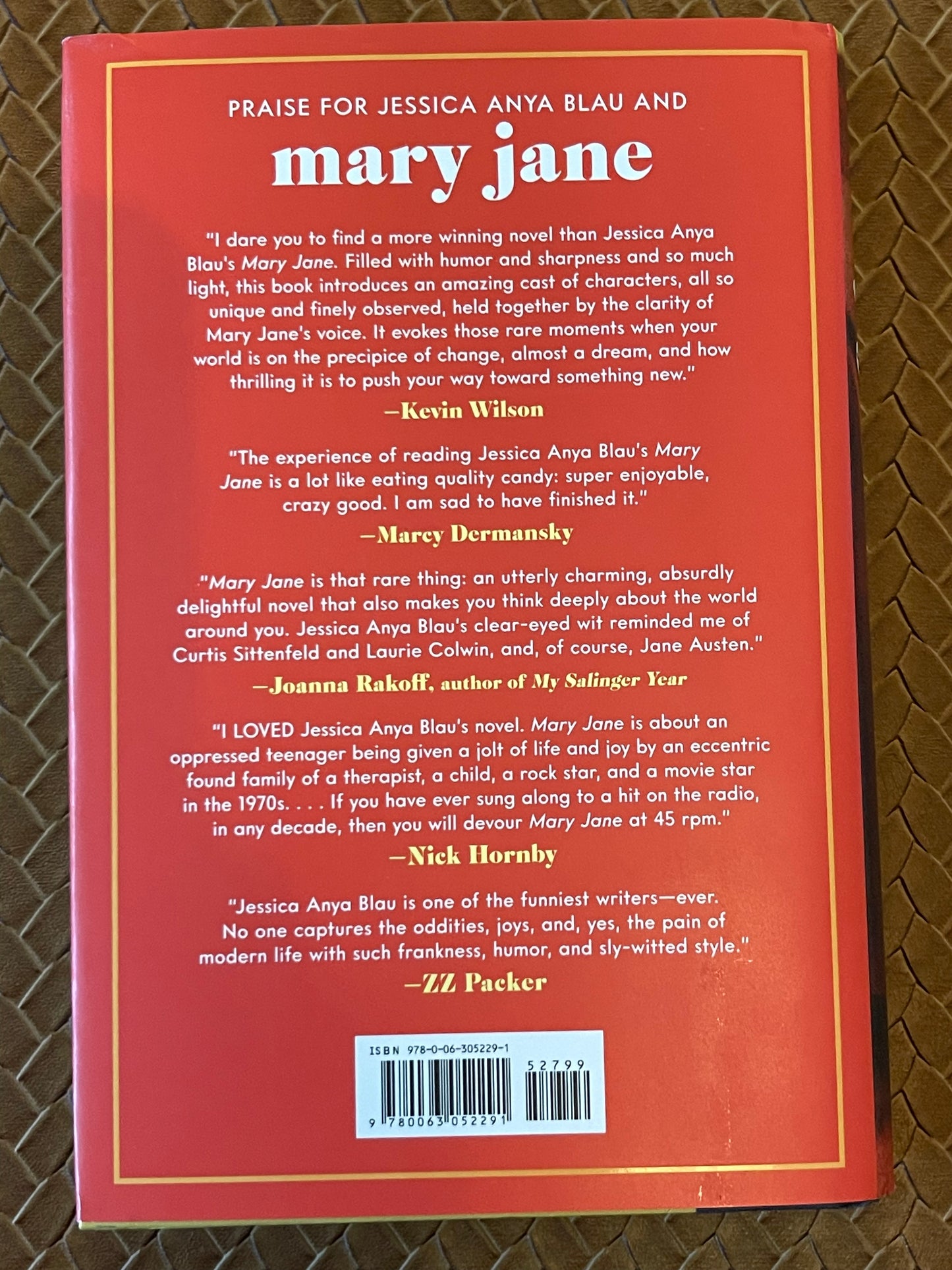 Mary Jane by Jessica Anya Blau (Hardcover)