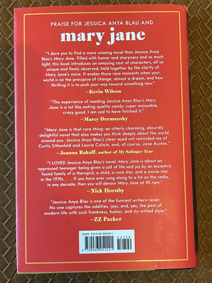 Mary Jane by Jessica Anya Blau (Hardcover)