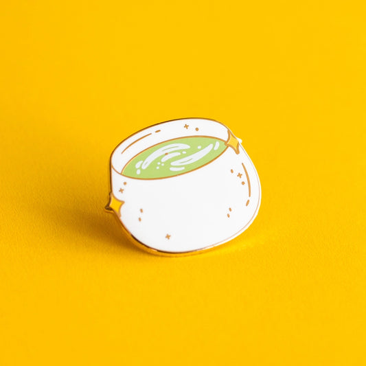 Matcha Latte Enamel Pin